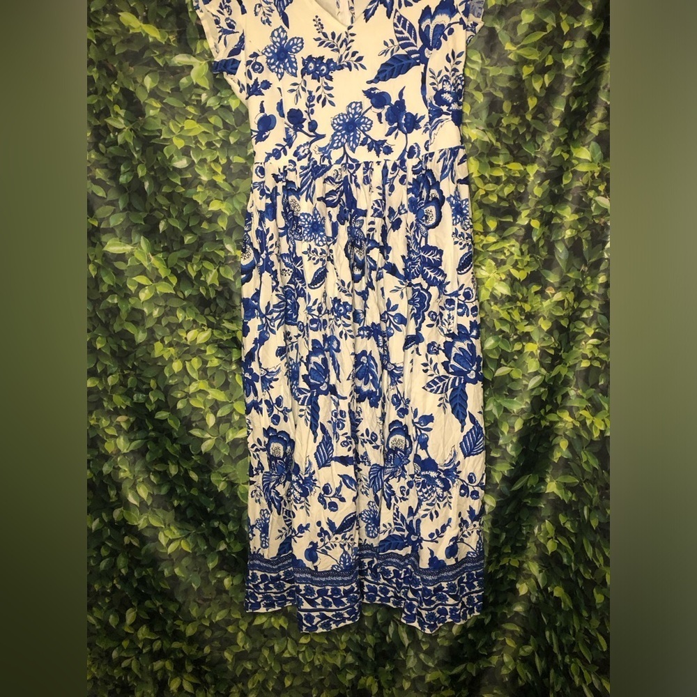 VENUS Lascana Blue and White Floral Dress - Picture 9 of 13